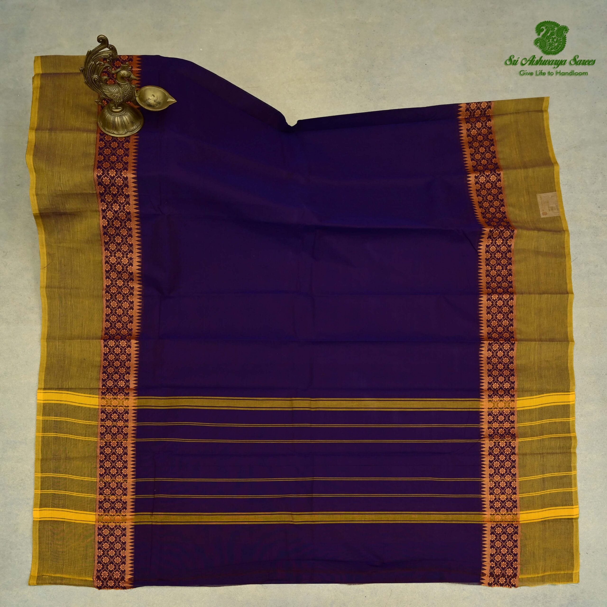 Pallu Blouse Checked - Sri Aishwarya Sarees