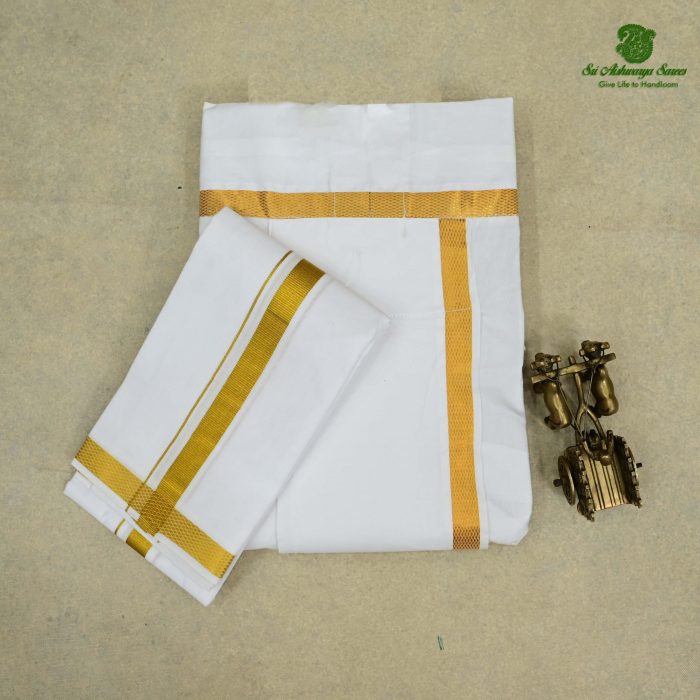 Dhoti 9*5 Mulam - Bleached SASD0025221 - Image 1