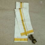 8 Muzham Pure Silk Dhoti - Unbleached SASPS0028338