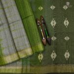 Tussar Saree Greenish Gray Color SASMT0028498