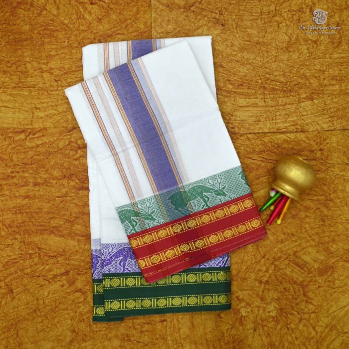 Bleached 9*5 Dhoti SASD0029153 - Image 1