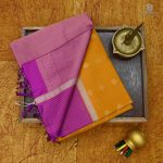 Soft Silk Saree Tangerine Color SASPSARC0029468 - Image 6