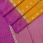 Soft Silk Saree Tangerine Color SASPSARC0029468 - Image 3