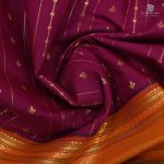10 Yards Kalyani Cotton Saree - Crepe Magenta SASTKC0029481 - Image 2