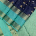Soft Silk Saree Dark Navy Blue SASPS0029750 - Image 3