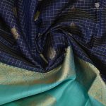 Soft Silk Saree Dark Navy Blue SASPS0029750 - Image 2