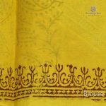 Jaipur Cotton Saree - White and Yellow SASC0029929 - Image 3