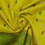 Silk Cotton Saree Lemon Yellow SAS0030444 - Image 2