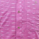 Ikkat Readymade Shirt - WaterMelon Pink (Size - 38,42,46) SASMS0030519 - Image 2
