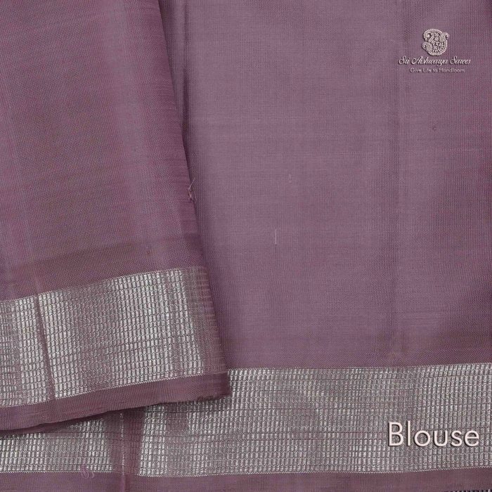 Pure Silk Sarees Dark Lavender SASPS0030524 - Image 4