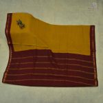 (10 Yards) Sungudi Cotton Saree Mustard Yellow SASTC0030727