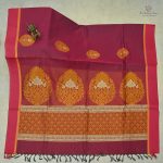 Rich Cotton Saree - Burgundy SASC0030804