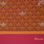 Rich Cotton Saree - Burgundy SASC0030804 - Image 3