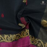 Rich Cotton Saree - Black SASC0030806 - Image 2