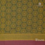 Rich Cotton Saree - Deep Green SASC0030815 - Image 3
