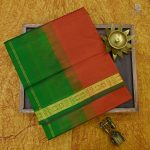 Silk Cotton Saree Rust Orange Color SAS0030452 - Image 6