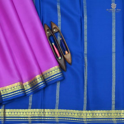 Mysore Silk Sarees -Deep Lavender SASMSS0031260