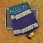 Pure Silk Sarees Peacock Green SASPS0031292 - Image 6