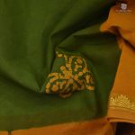 Sungudi Cotton Sarees - Pickle Green SASC0031406 - Image 2