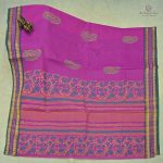 Printed Cotton Saree - Magenta Pink SASC0031418