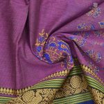 Printed Cotton Sarees - Orchid Purple SASC0031420 - Image 2