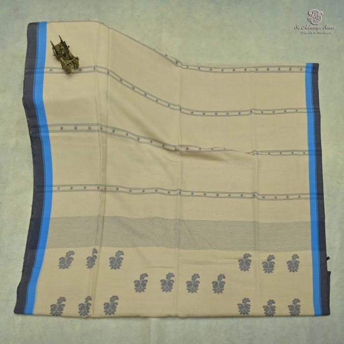 Khadi Cotton Sarees - Light Beige SASC0031439 - Image 1