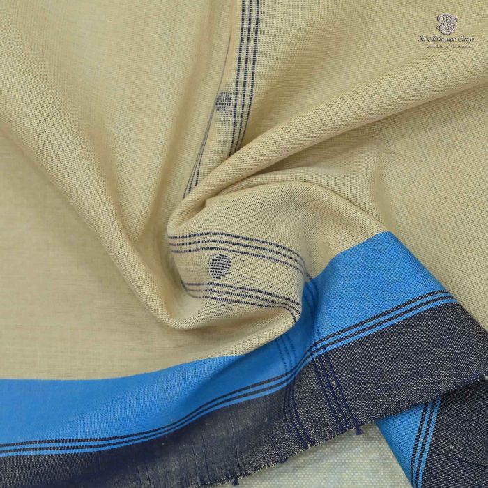 Khadi Cotton Sarees - Light Beige SASC0031439 - Image 2