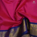 10 Yards Silk Cotton Sarees - Deep pink SAST0031478 - Image 2