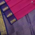 10 Yards Silk Cotton Sarees - Deep pink SAST0031478 - Image 3