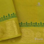 Semi Silk Cotton Printed Sarees - Rust Orange SASPC0031488 - Image 3