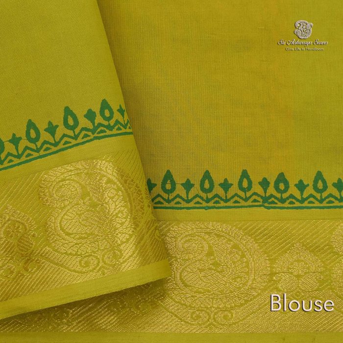 Semi Silk Cotton Printed Sarees - Rust Orange SASPC0031488 - Image 3