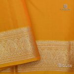 Pure Silk Sarees Mango yellow SASPS0031580 - Image 4