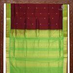 Silk Cotton Sarees Deep Maroon Color SAS0031622 - Image 5