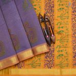 Silk Cotton Printed Sarees - Amethyst Purple SASSC0031652