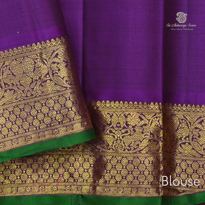 Pure Silk Sarees - Peacock Blue SASPS0031730 - Image 4