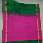 10 Yards Semi Silk Cotton Sarees - Deep Green SASPT0031709