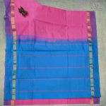 10 Yards Semi Silk Cotton Sarees - Watermelon Pink SASPT0031711