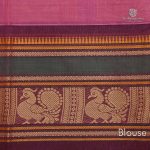 Chettinad Cotton Sarees Persian Pink Color SASC0031812 - Image 3