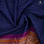 Chettinad Cotton Sarees Navy Blue Color SASC0031821 - Image 2