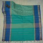 Chettinad Cotton Sarees Persian Green Color SASC0031834 - Image 4