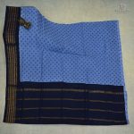 Sungudi Cotton Sarees - Steel blue SASC0031852