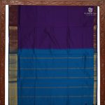 Semi Silk Cotton Sarees - Indigo Purple SASPC0032072 - Image 4