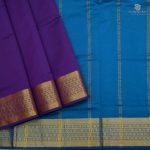 Semi Silk Cotton Sarees - Indigo Purple SASPC0032072