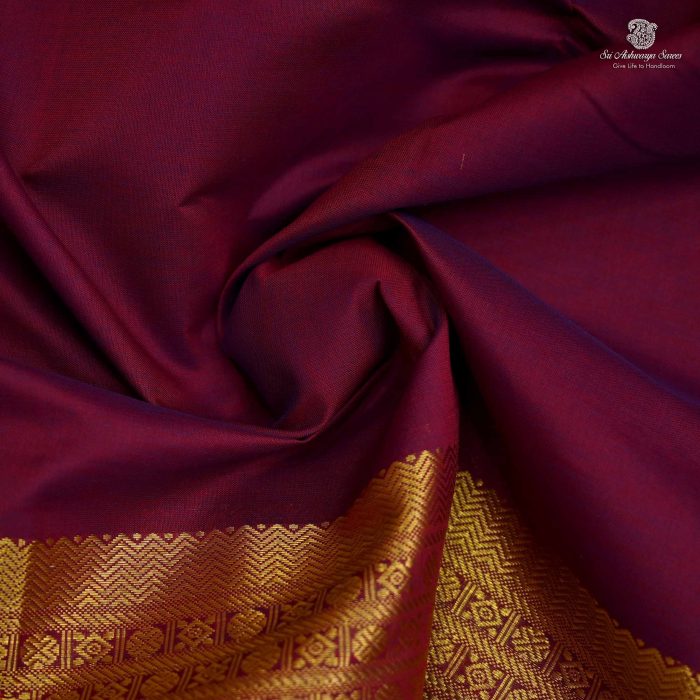 Semi Silk Cotton Sarees - Maroon SASPC0032073 - Image 2