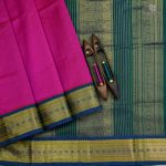 Silk Cotton Sarees Korvai - Magenta Pink SAS0032140