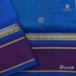 Silk Cotton Sarees Korvai - Dark Seafoam Green SAS0032152 - Image 4