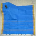 Chettinad Cotton Sarees Bondi Blue Color SASC0032260 - Image 3