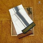 8 Muzham Dhoti UnBleached - SASDS0032310