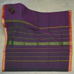 10 Yards Pure Cotton Sarees - Light Plum Purple SASTC0032403