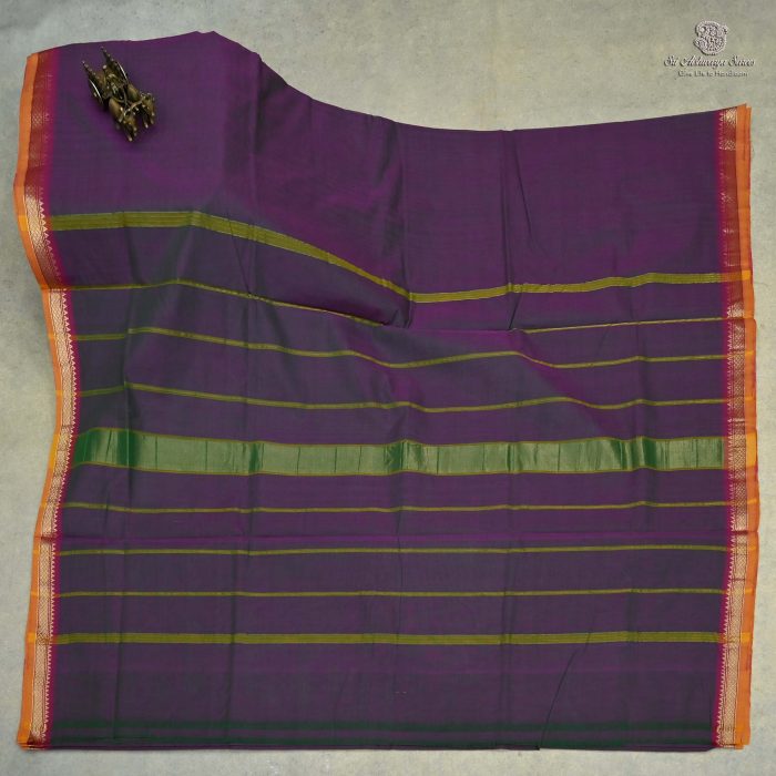 10 Yards Pure Cotton Sarees - Light Plum Purple SASTC0032403 - Image 1